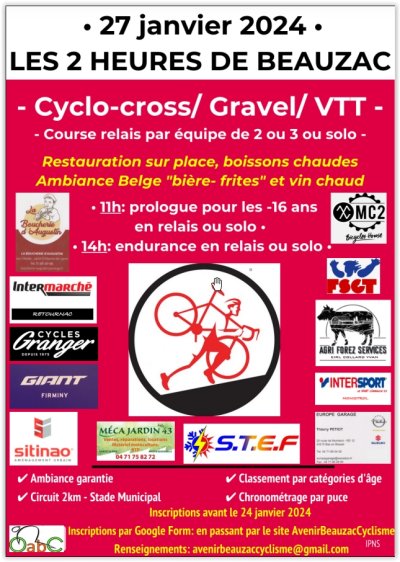 Cyclo-cross de Beauzac FSGT toutes les catégories