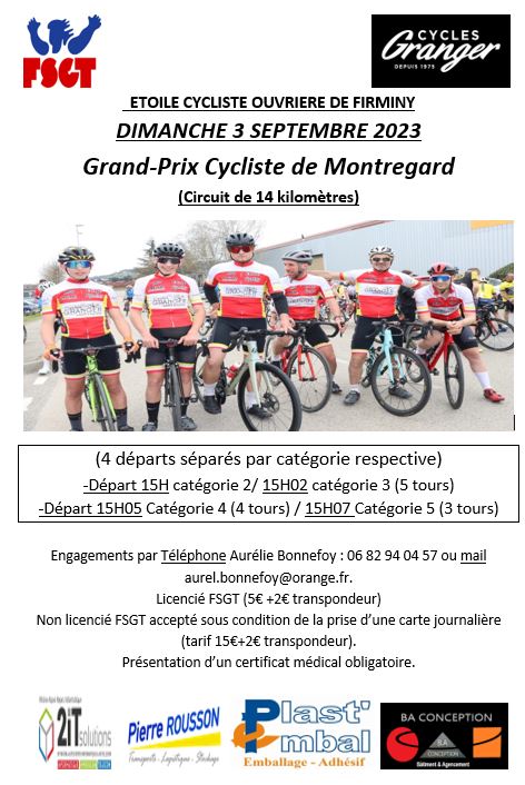 Grand Prix cycliste de Montregard (FSGT 42)