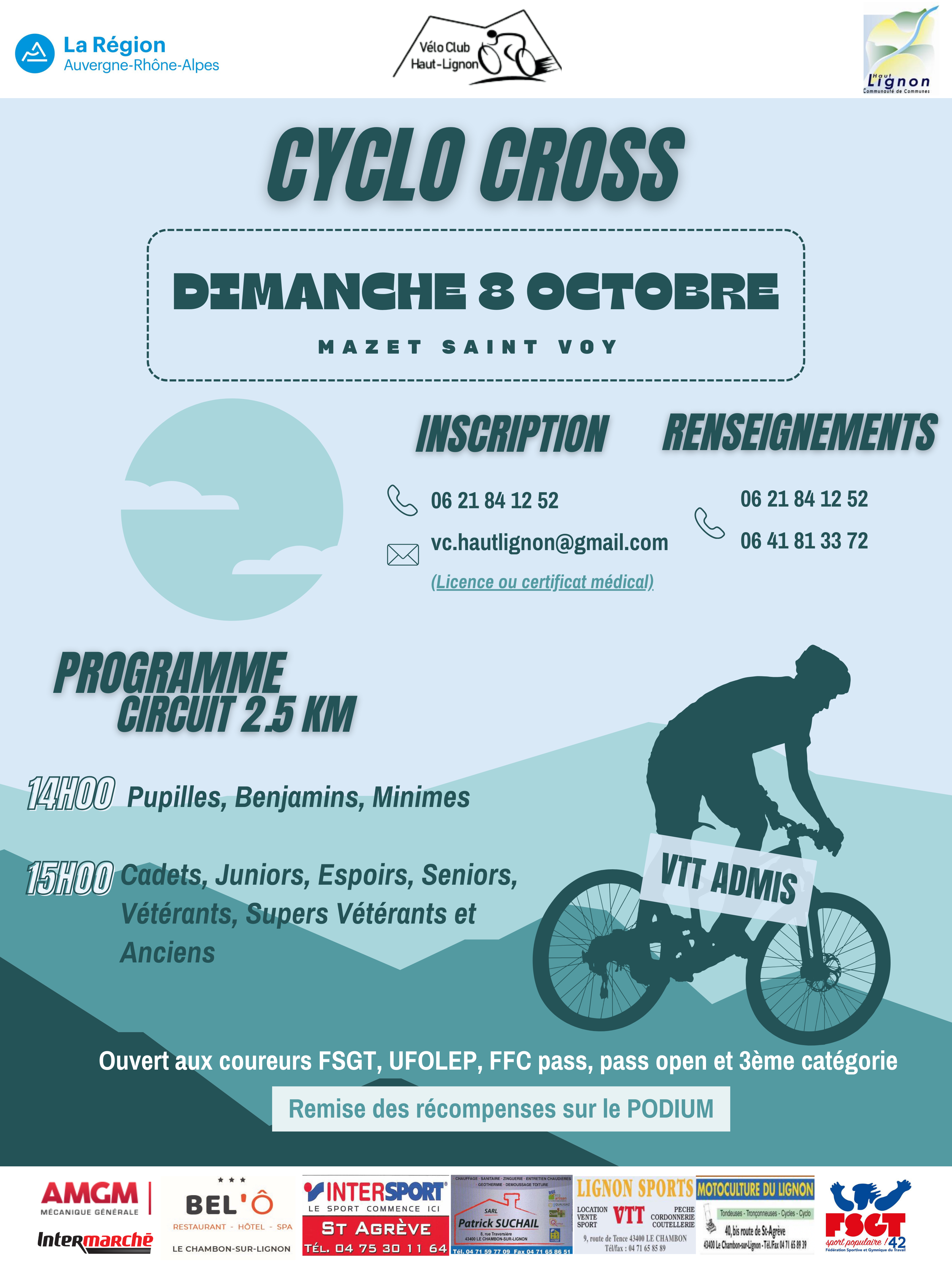 Cyclo-cross du Mazet St Voy