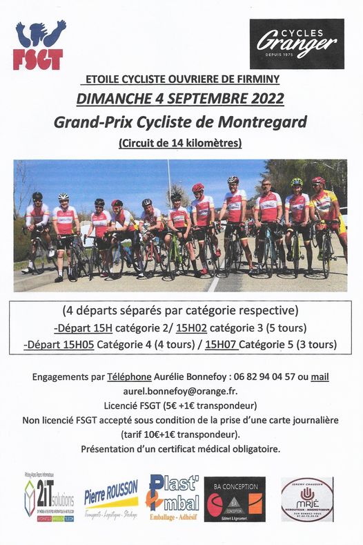 Grand Prix cycliste de Montregard (FSGT 42) + Minimes/Cadets