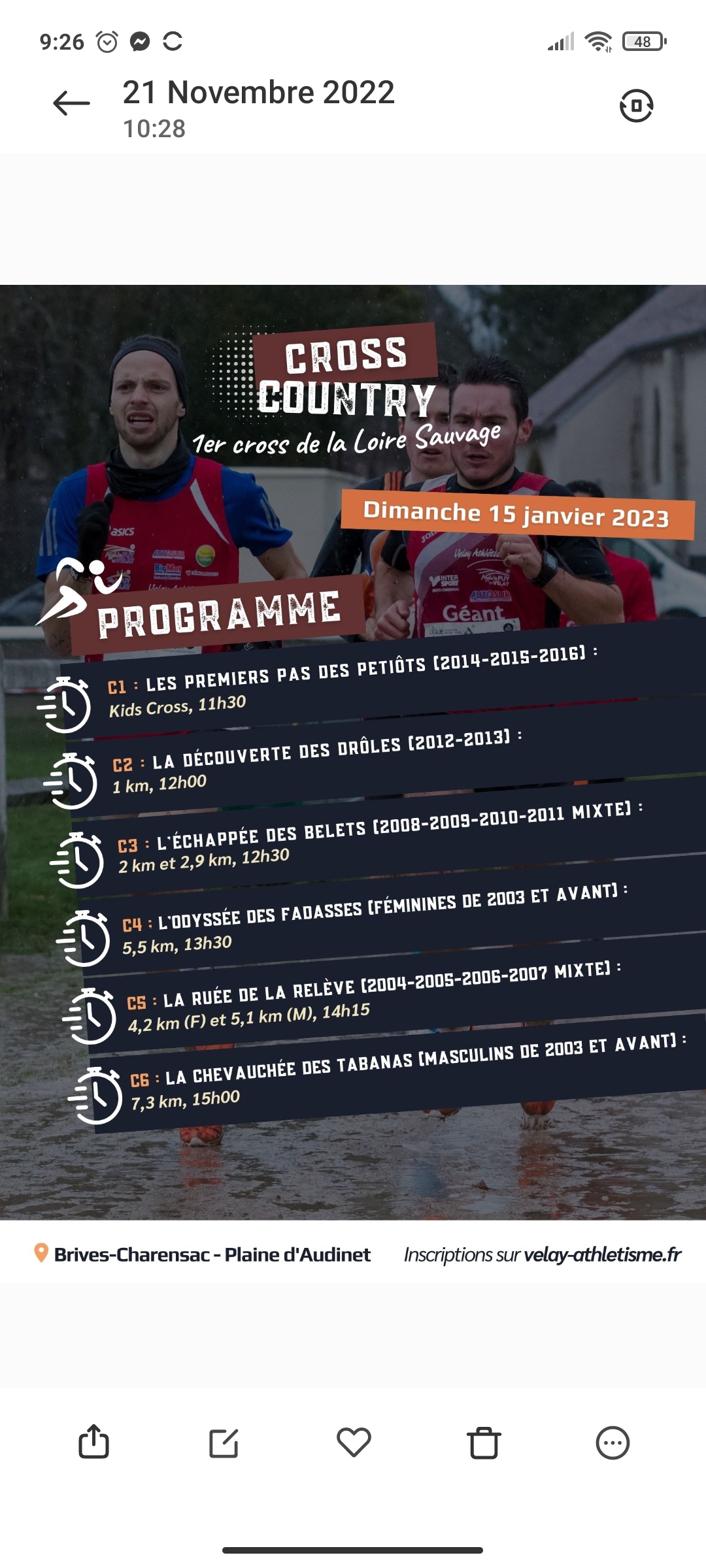 1er  cross de la Loire sauvage