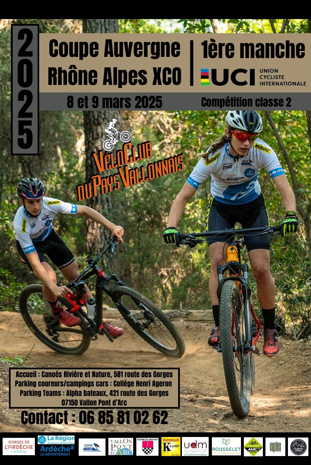 XCO - COUPE AUVERGNE RHONE-ALPES XC ET COURSE XC UCI-V.C Pays Vallonnais