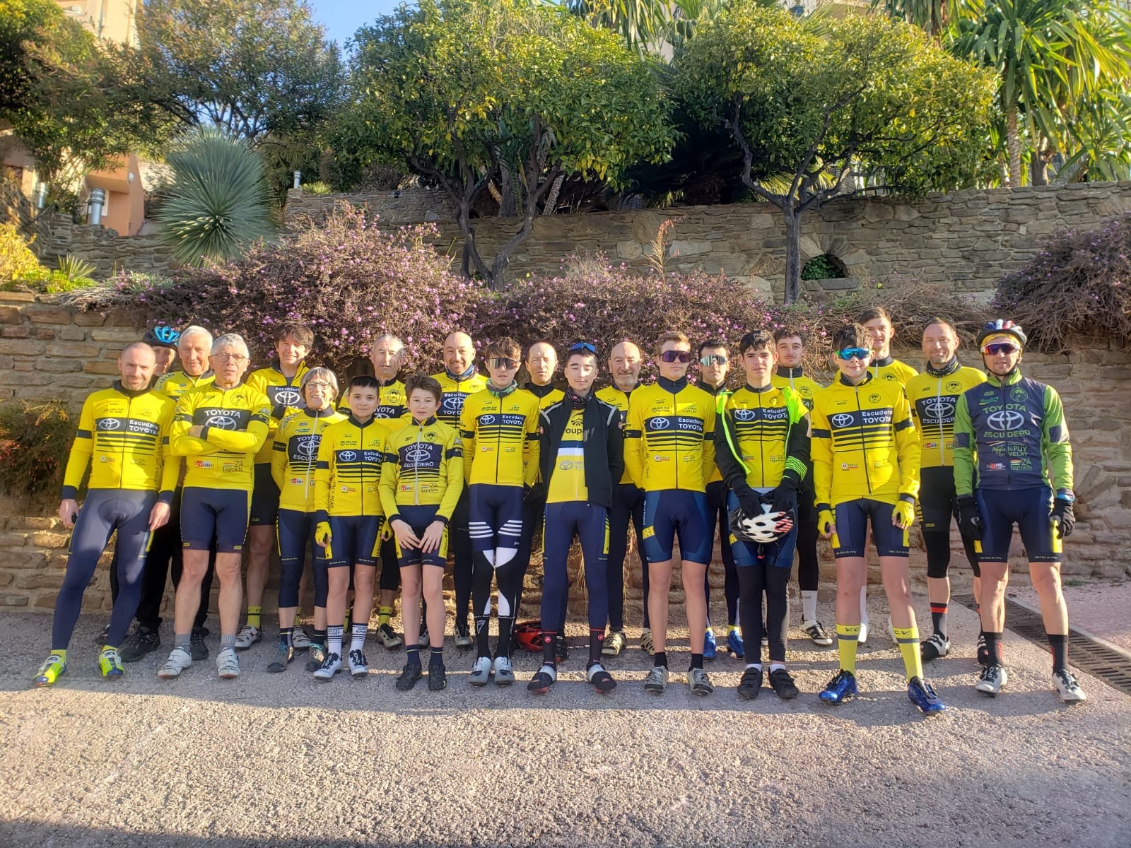 Le Vélo Club du Velay en stage sur la côte d'Azur