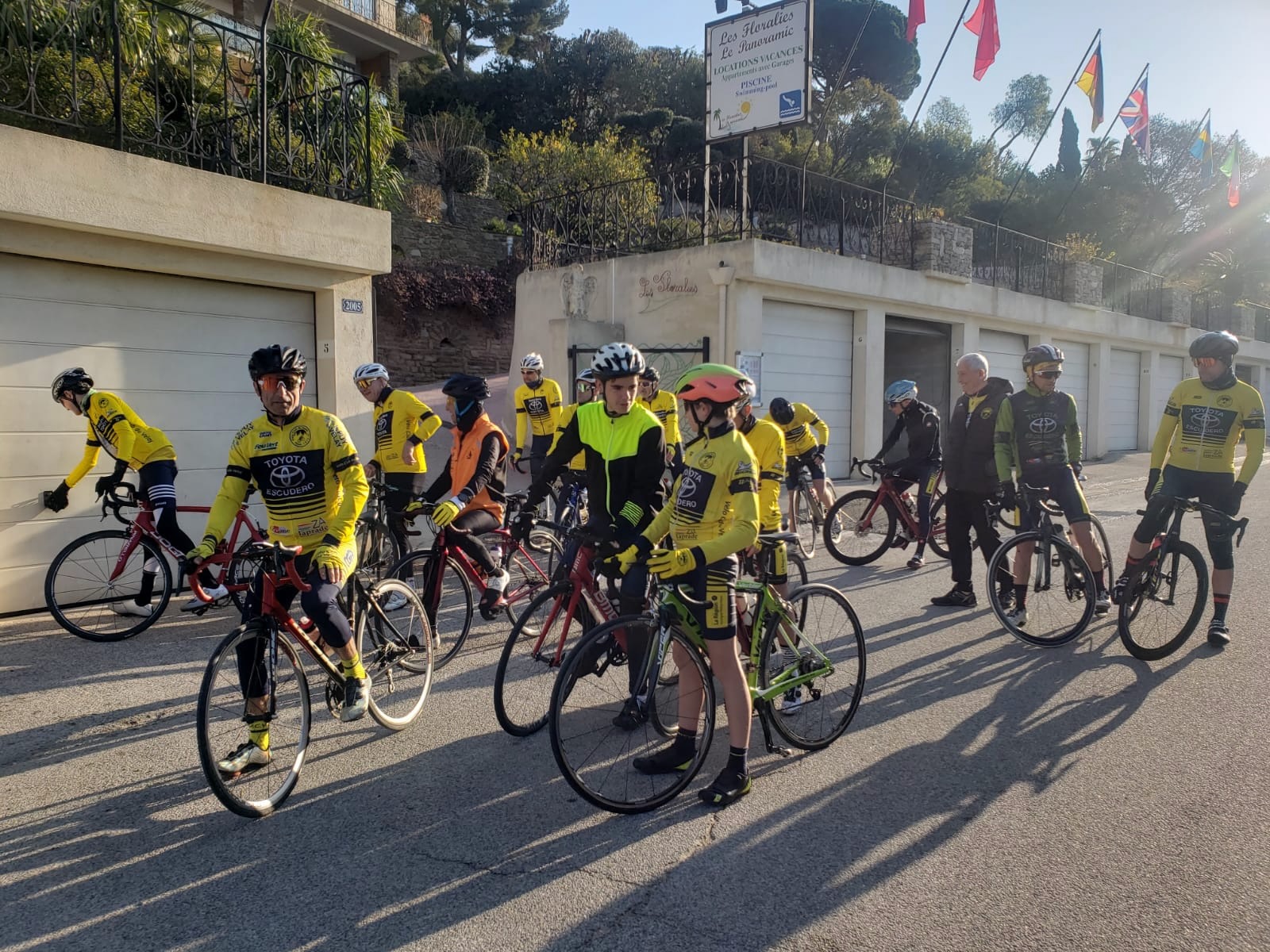 Le Vélo Club du Velay en stage sur la côte d'Azur