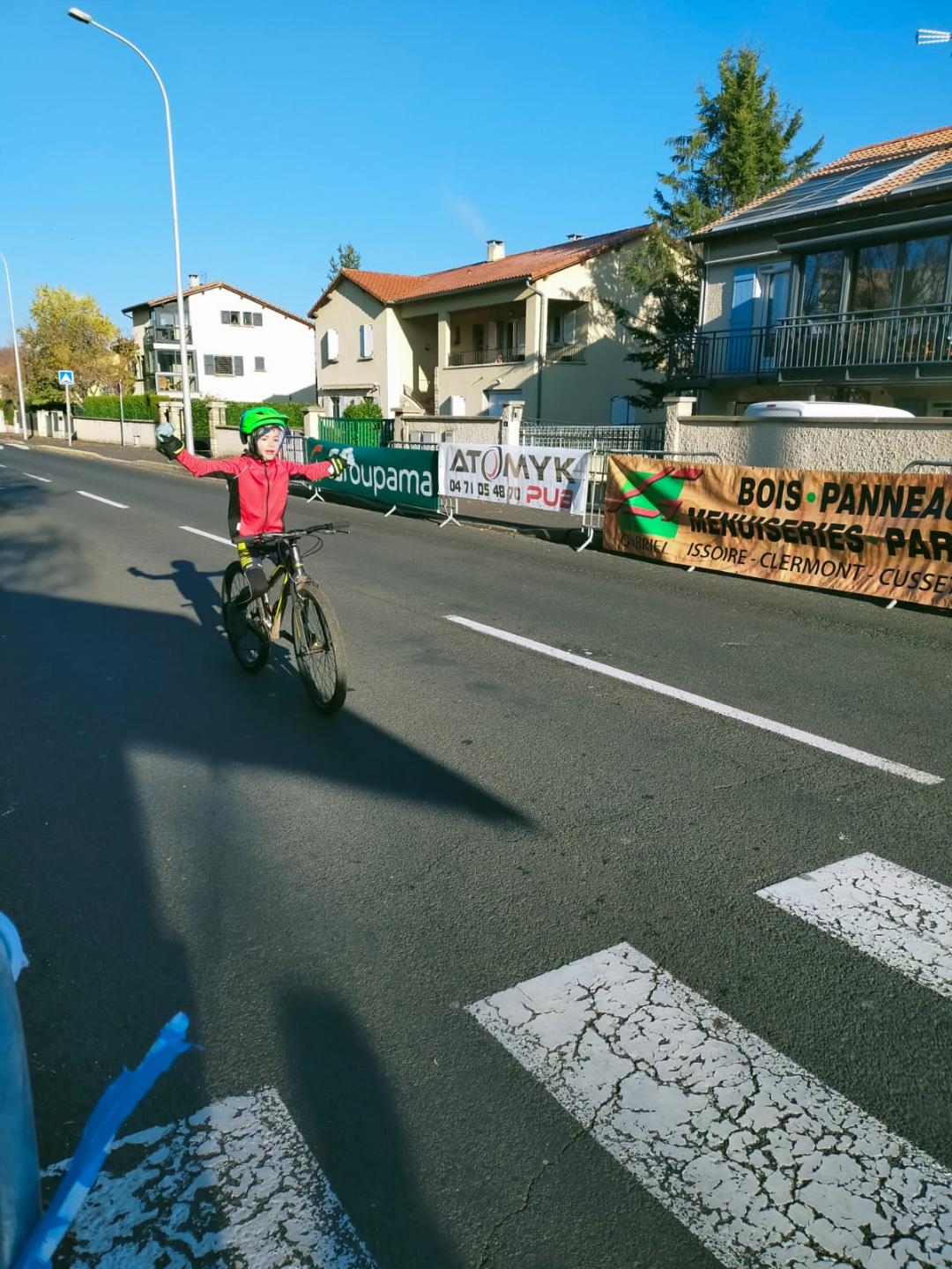 Adrien à l'arrivée