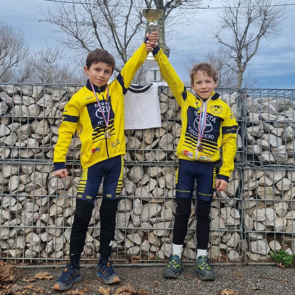 Alban 2ème et Elio 3ème à St Etienne