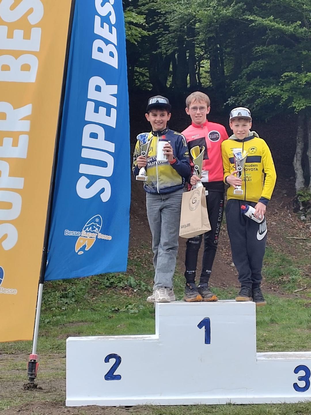 Alban sur le podium