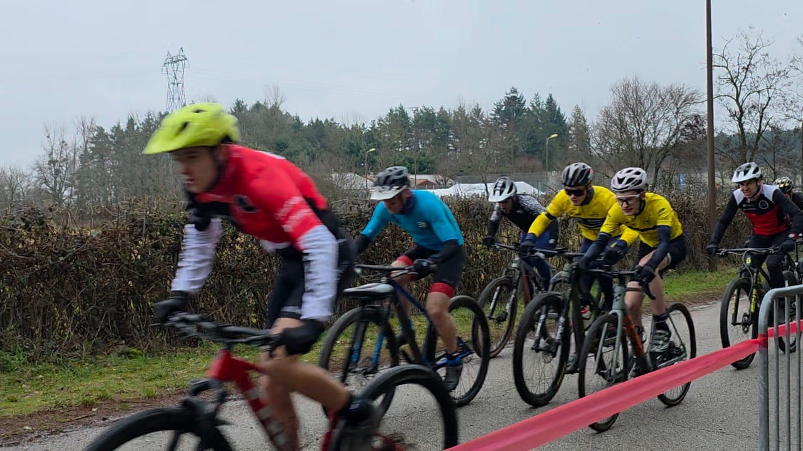 Arno et Mathis au départ