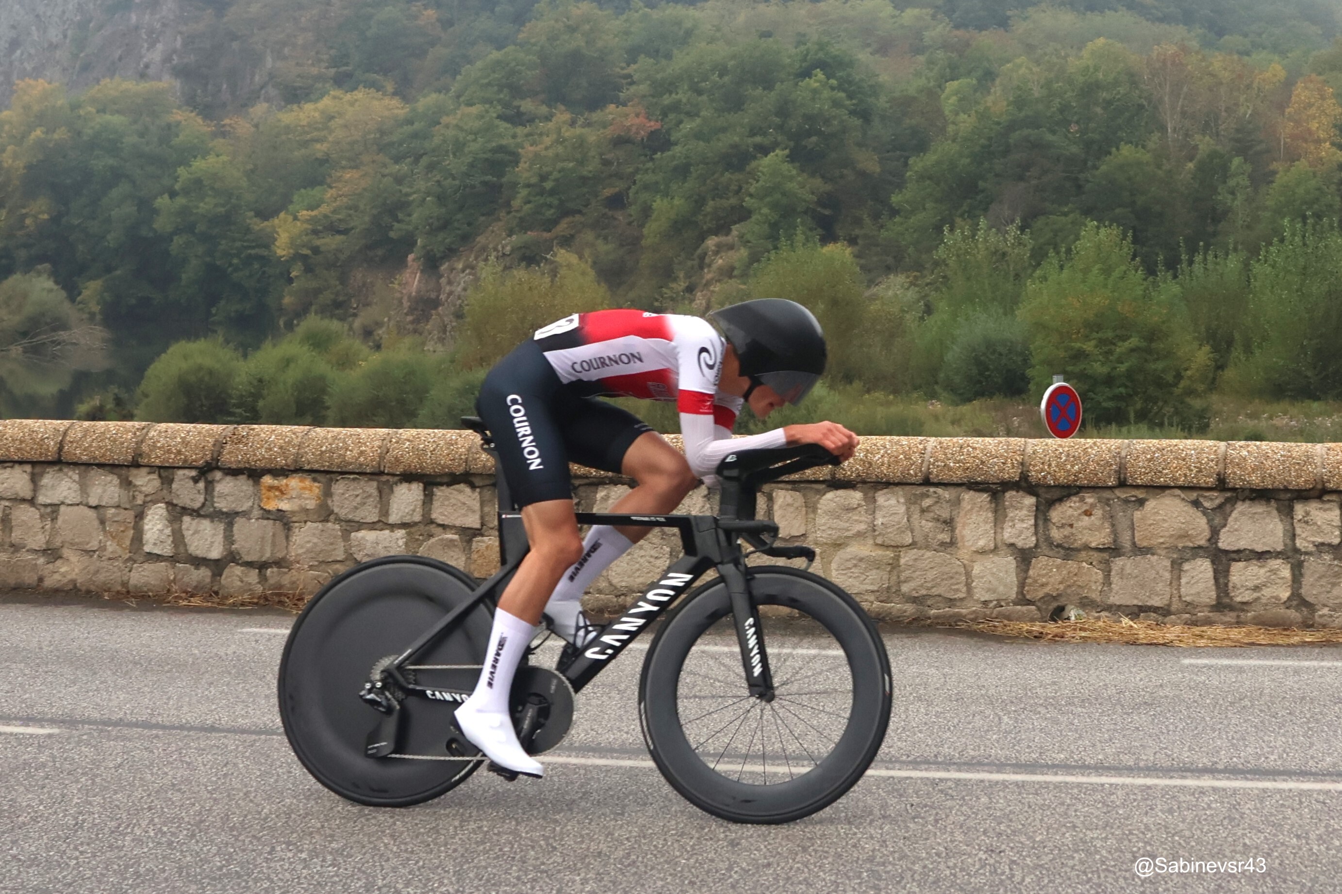 CLM Vallée : le vainqueur en action