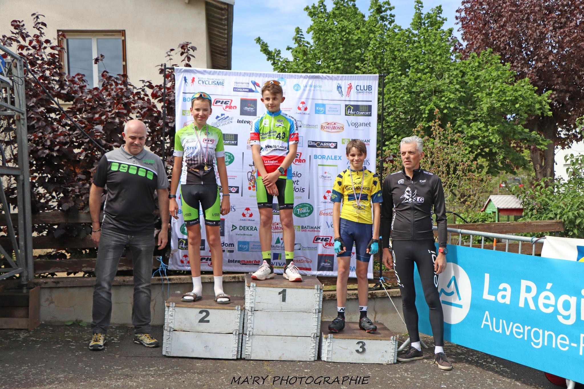 Podium minimes avec Yanis