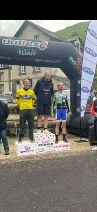 Laurent sur le podium