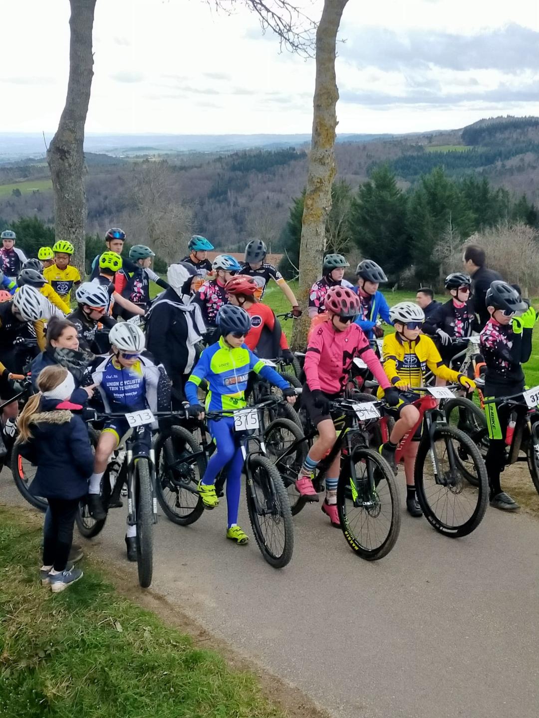 Lysandre et les U15 au départ