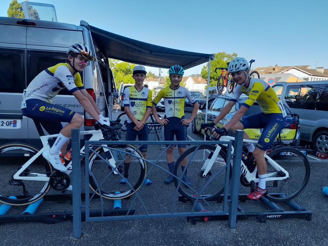 L'équipe VCV à l'échauffement