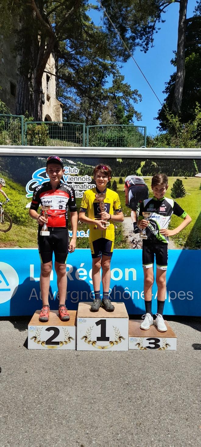 Un podium benjamin heureux à Moidieu Détourbe.