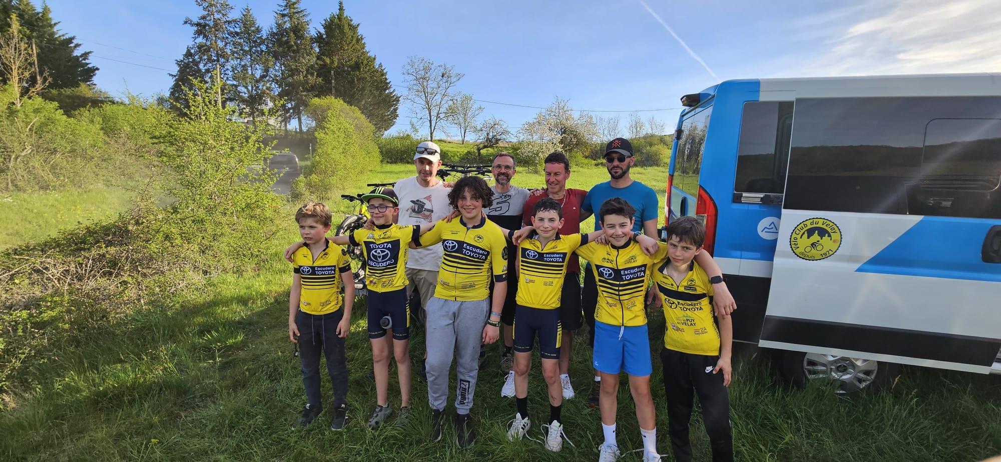 Nos coureurs à Champdieu