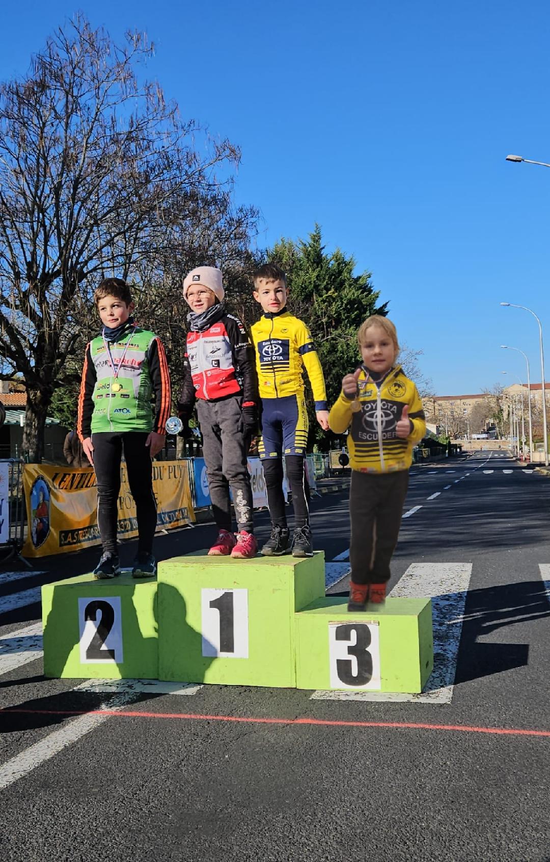 Podium U9 Adrien et Oscar