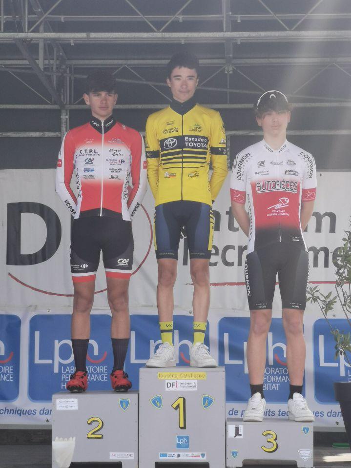 Tom Rivaud, podium U17