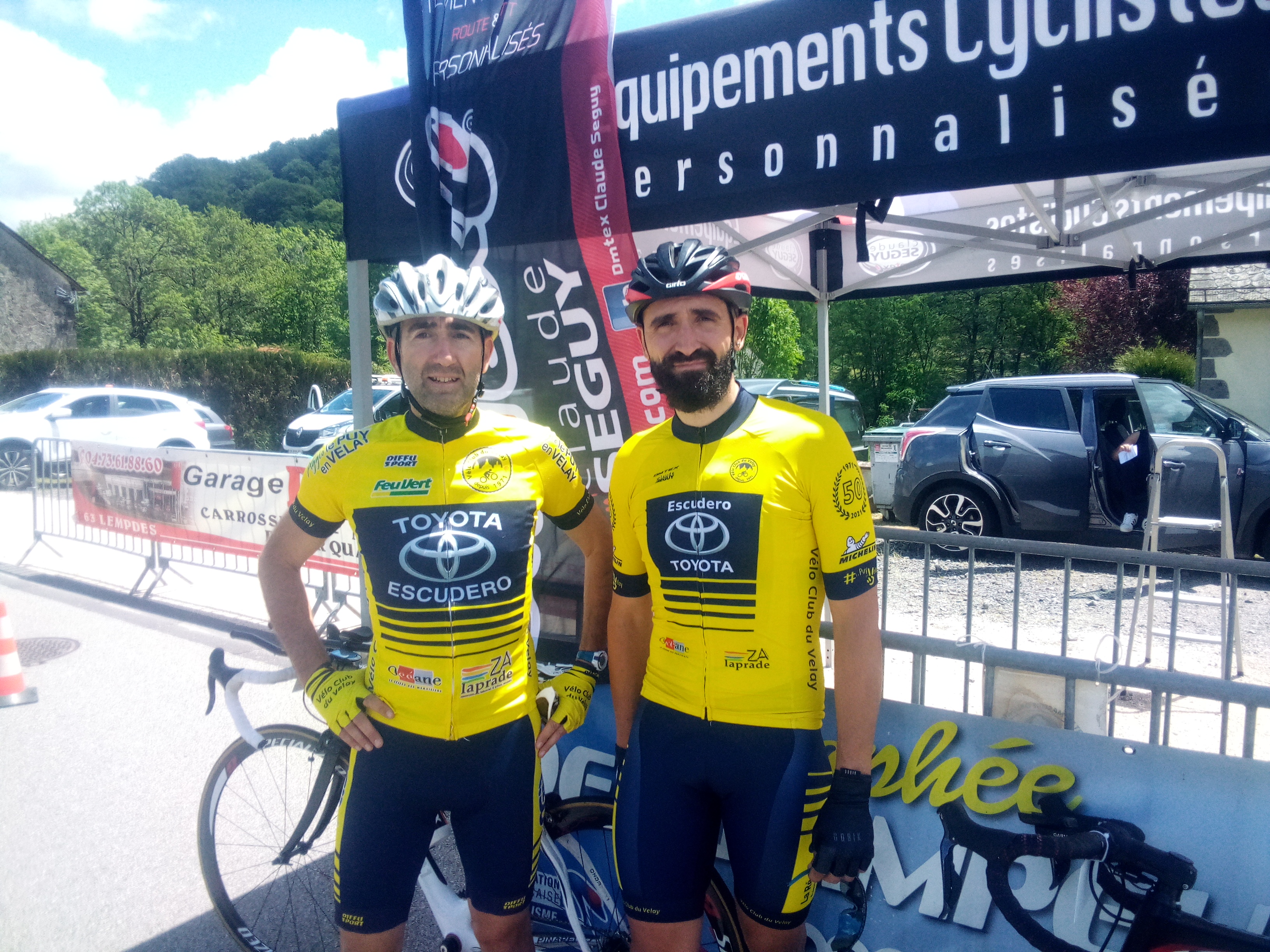 Jérémy Boudignon, Jérôme Vacher 1er et 3ème dans leur catégorie respective à Salers