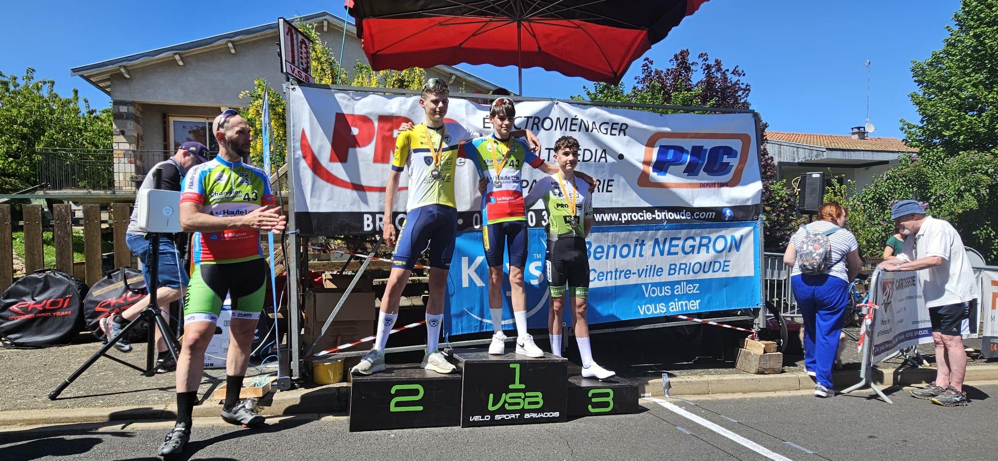 Yanis Best champion U17, Jules Fray 2e