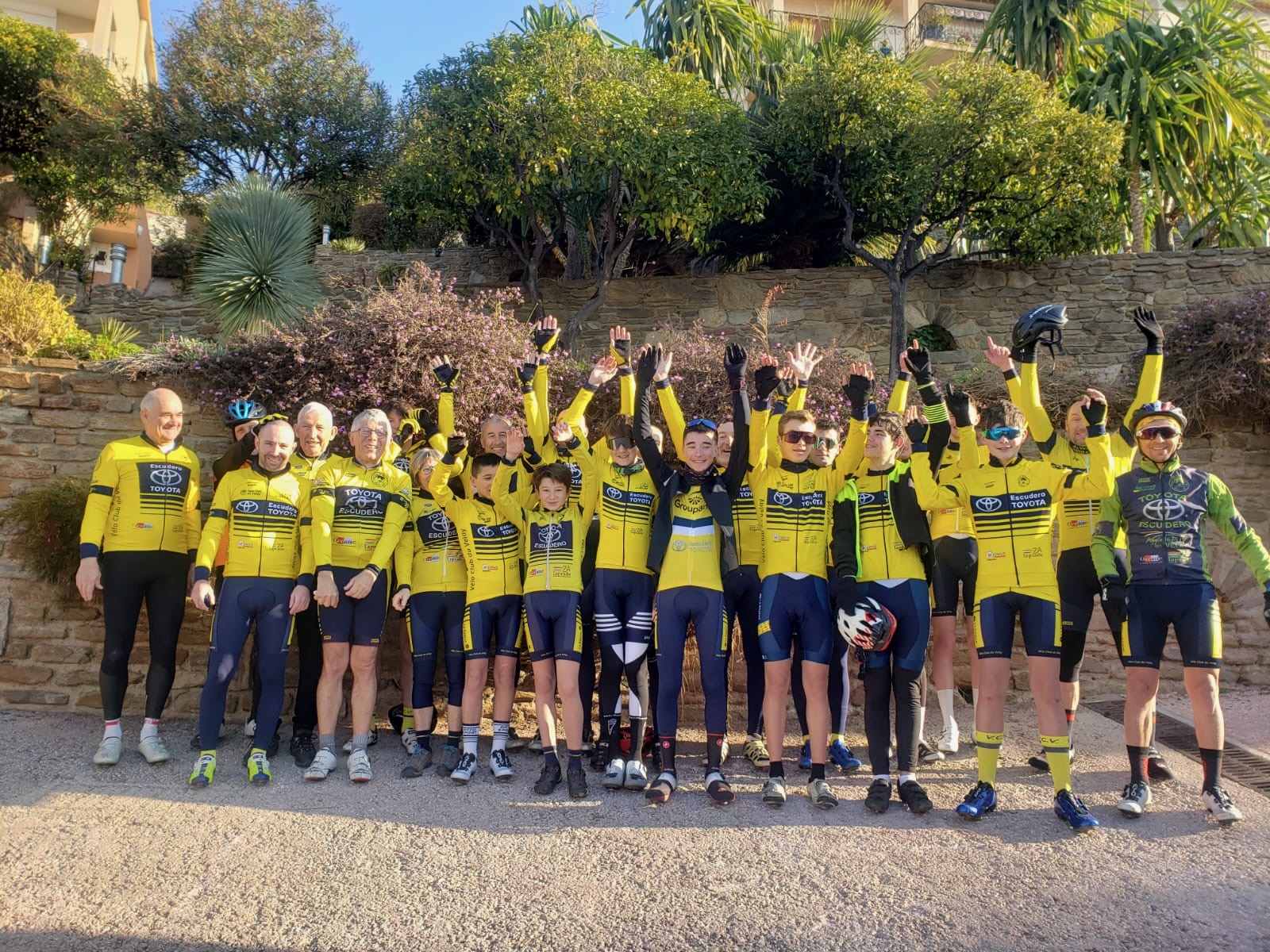 Le Vélo Club du Velay en stage sur la côte d'Azur